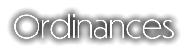 Ordinances